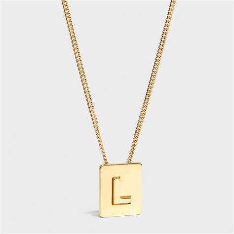 celine l necklace|celine bracelet alphabet.